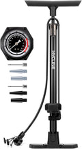 Bike Floor Pump with 160 PSI High Pressure Gauge - Full Size