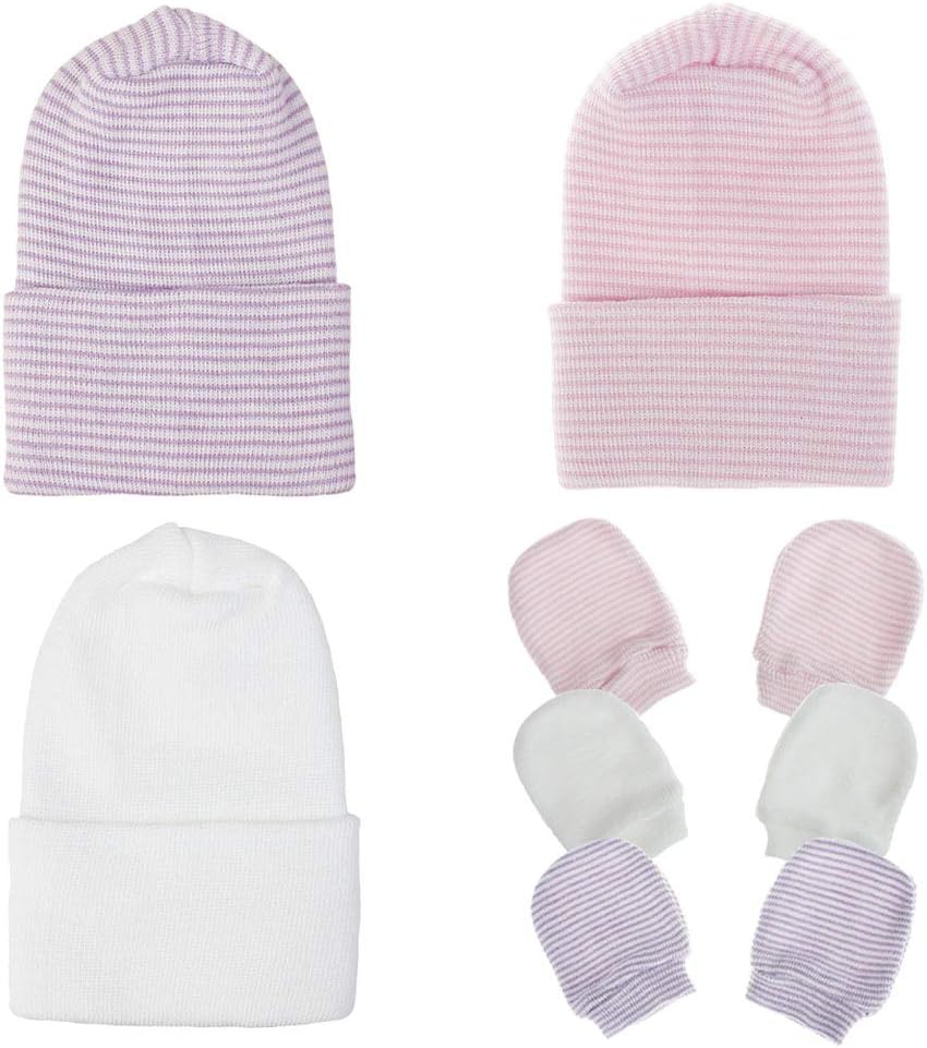 Newborn Hospital Hat Infant Baby Hat Caps with Bow Soft Cute Nursery Beanie Hat