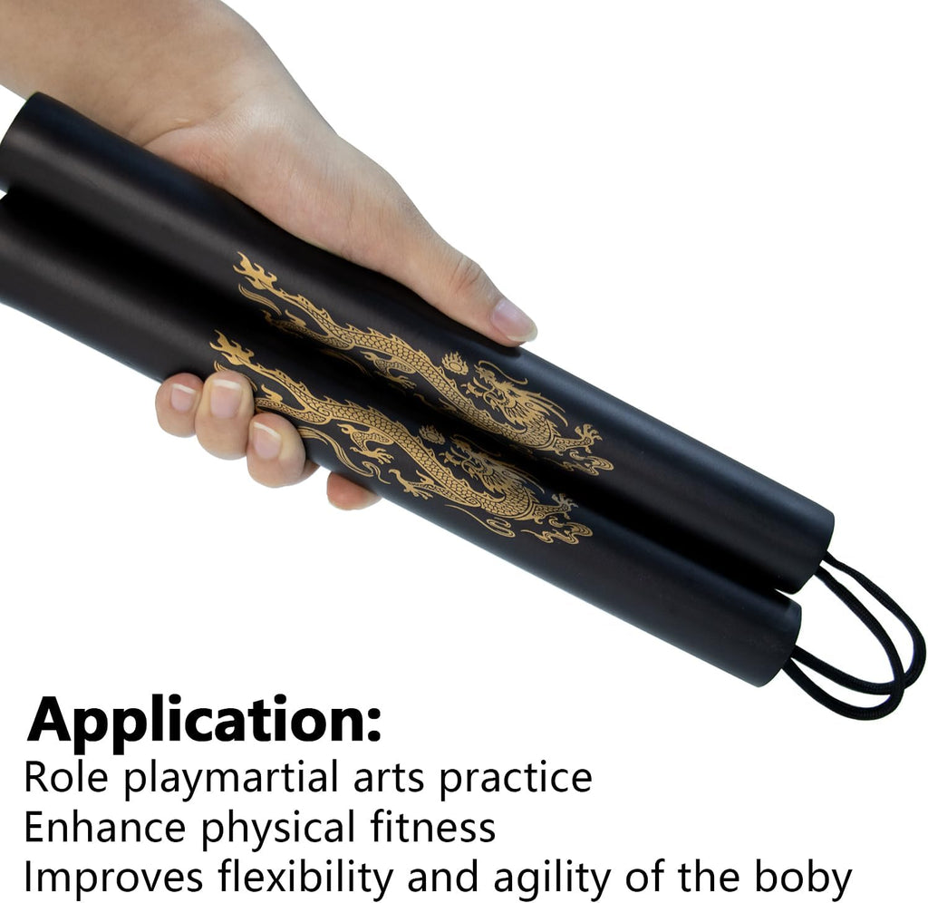 Nunchucks Nunchakus-Foam Safe Rubber Martial Arts Nunchakus for Kids/Beginner Practice
