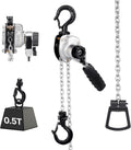 Manual Lever Chain Hoist, 1/2T 1100LBS Capacity Heavy Duty Come Along, 20FT Lift G80 Alloy Steel Chain with Dual Pawl