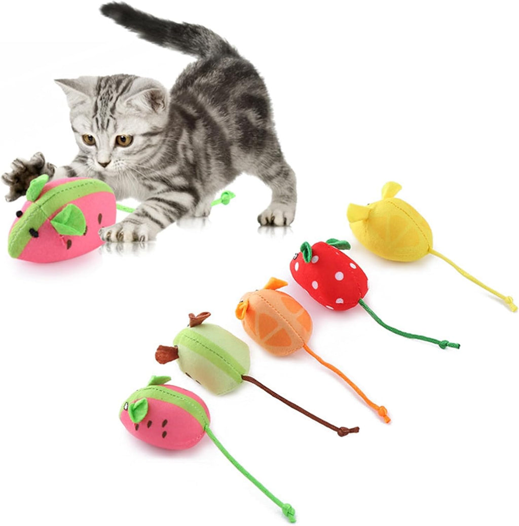 Catnip Cat Mice Toys Interactive Mouse Cat Toy for Indoor Adult Cats Kitten Kitty Baby Cat Chew Exercise Toy