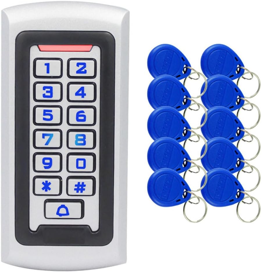 Waterproof Stand Alone Access Control Keypad,Metal RFID Card Reader,Door Access Control System Lock,Electric Gate