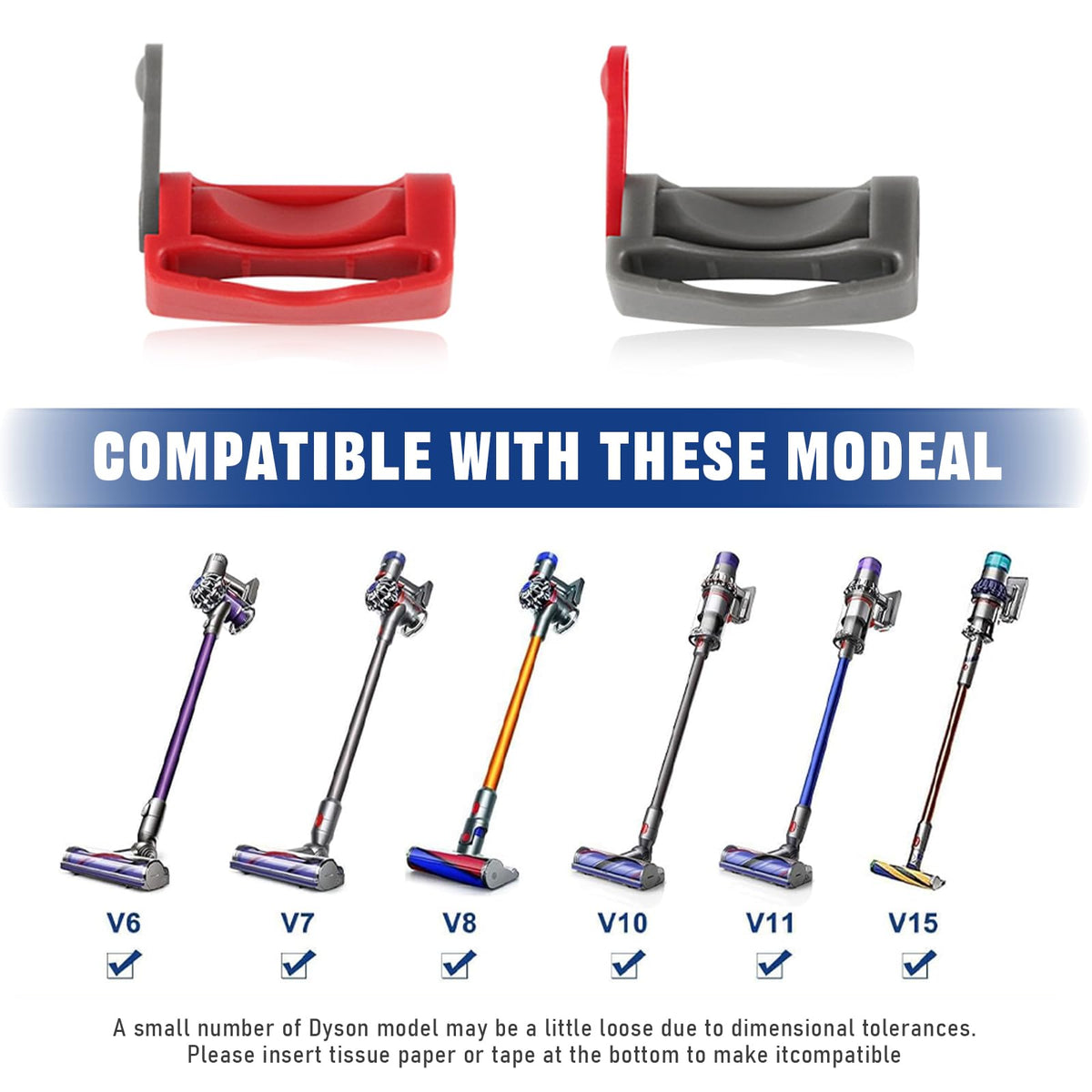 2-Pack Power Button On/Off Control Clamp, Trigger Lock Fit for Dyson