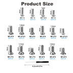 Tiny Screws for Electronics, 800 pcs Pan Head Machine Screws Assortment Kit
