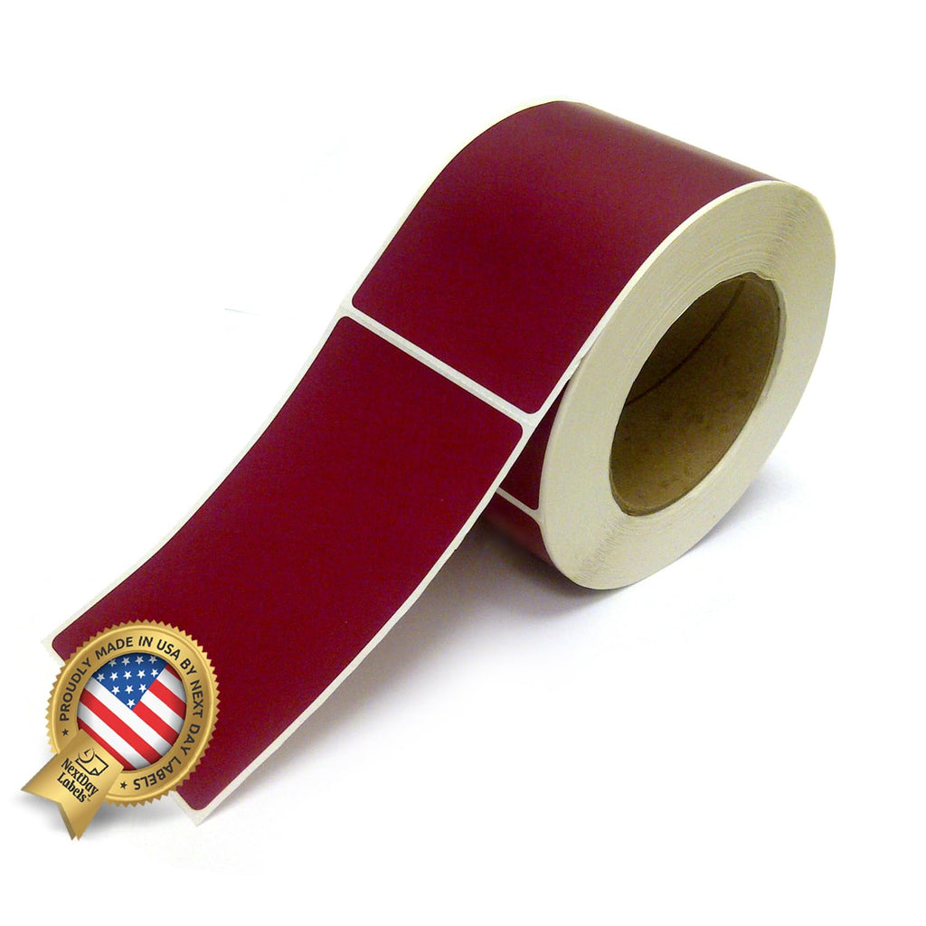 500 Rectangle Stickers, Color Coding Labels Roll, (3" x 5")