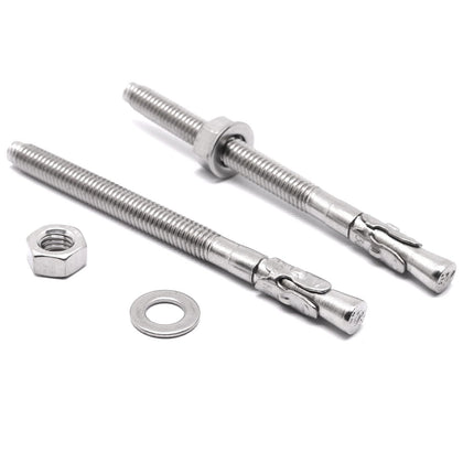 1/4" x 3-1/4" Concrete Anchors, Stainless Steel Wedge Anchors Concrete Bolts Heavy Duty Fasteners for Cement (20pcs)