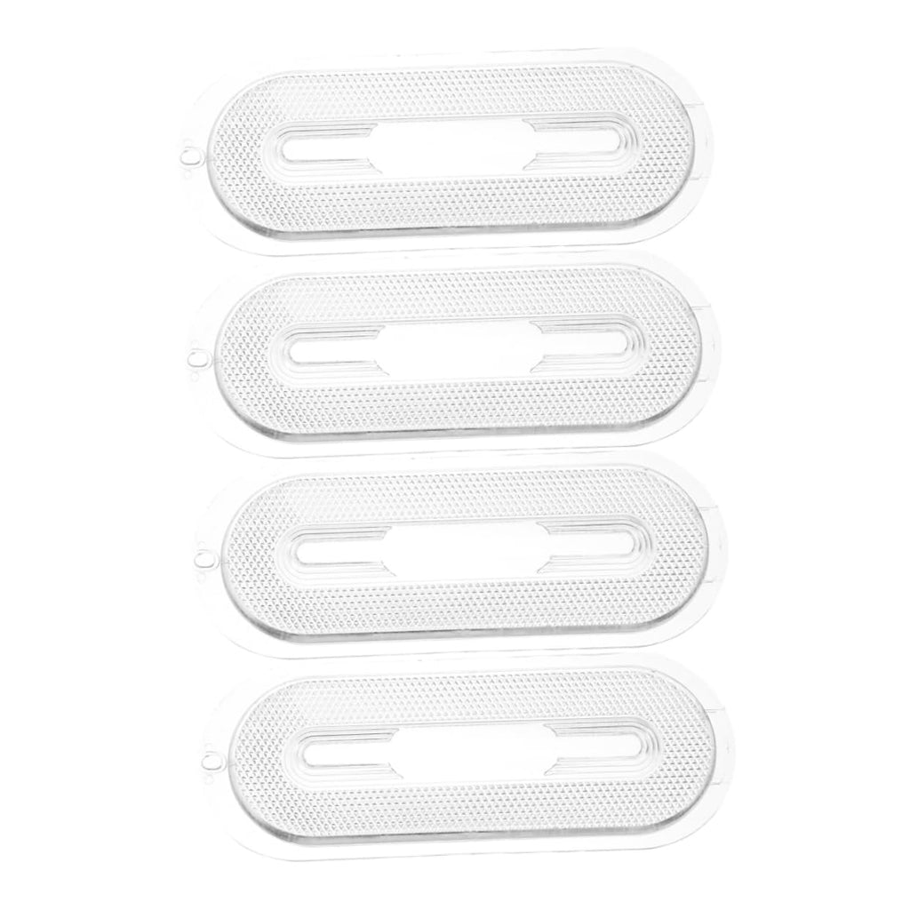 4pcs Oval ABS Light Covers for Kitchen Range Hood Lights