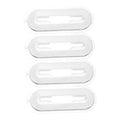 4pcs Oval ABS Light Covers for Kitchen Range Hood Lights