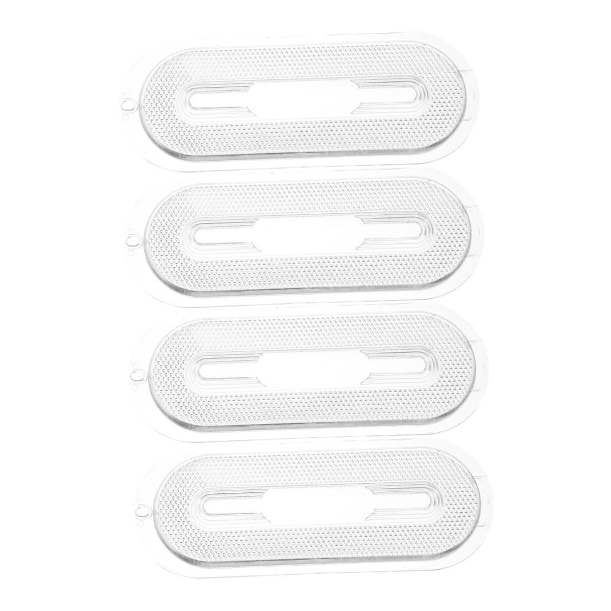 4pcs Oval ABS Light Covers for Kitchen Range Hood Lights