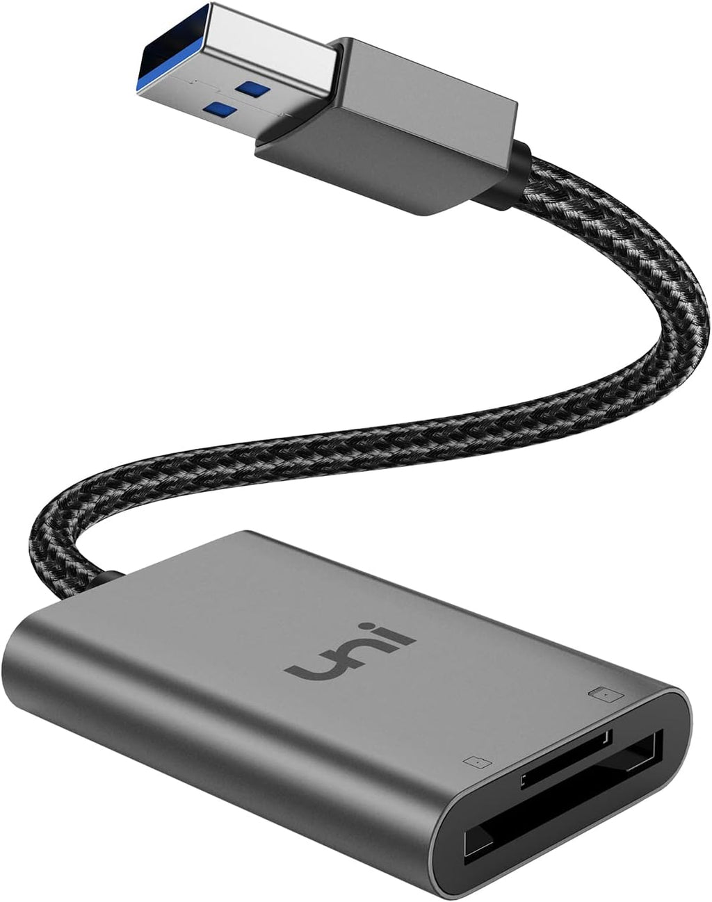 SD Card Reader, High-Speed USB 3.0 to Micro SD Card Adapter for Laptop | PC, Aluminum Computer Memory Card Reader