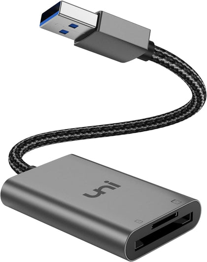 SD Card Reader, High-Speed USB 3.0 to Micro SD Card Adapter for Laptop | PC, Aluminum Computer Memory Card Reader