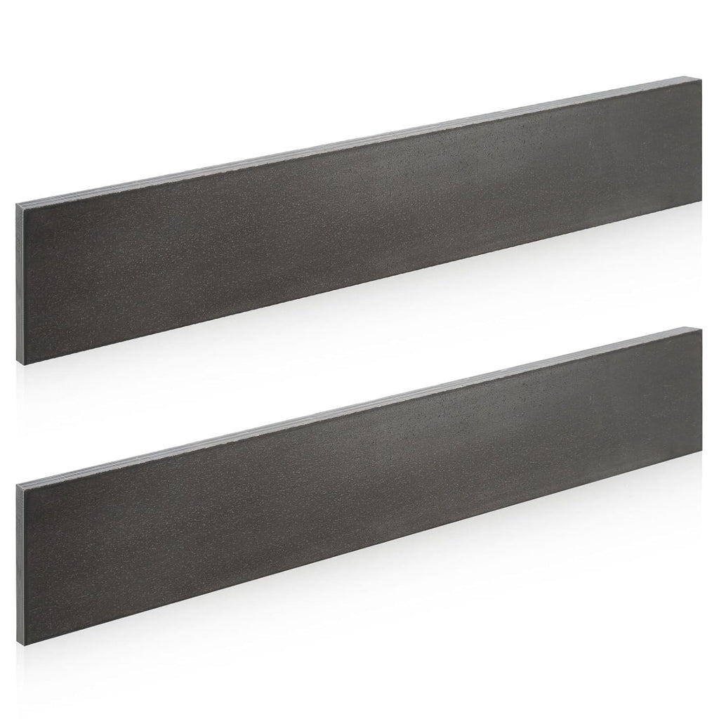 2 Pcs 2 x 1/4 x 12 Inch A36 Hot Rolled Steel Flat Bar | Steel Base Plate Metal Stock for Construction Boards