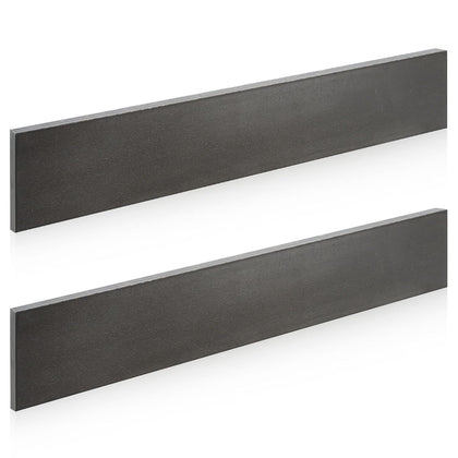 2 Pcs 2 x 1/4 x 12 Inch A36 Hot Rolled Steel Flat Bar | Steel Base Plate Metal Stock for Construction Boards