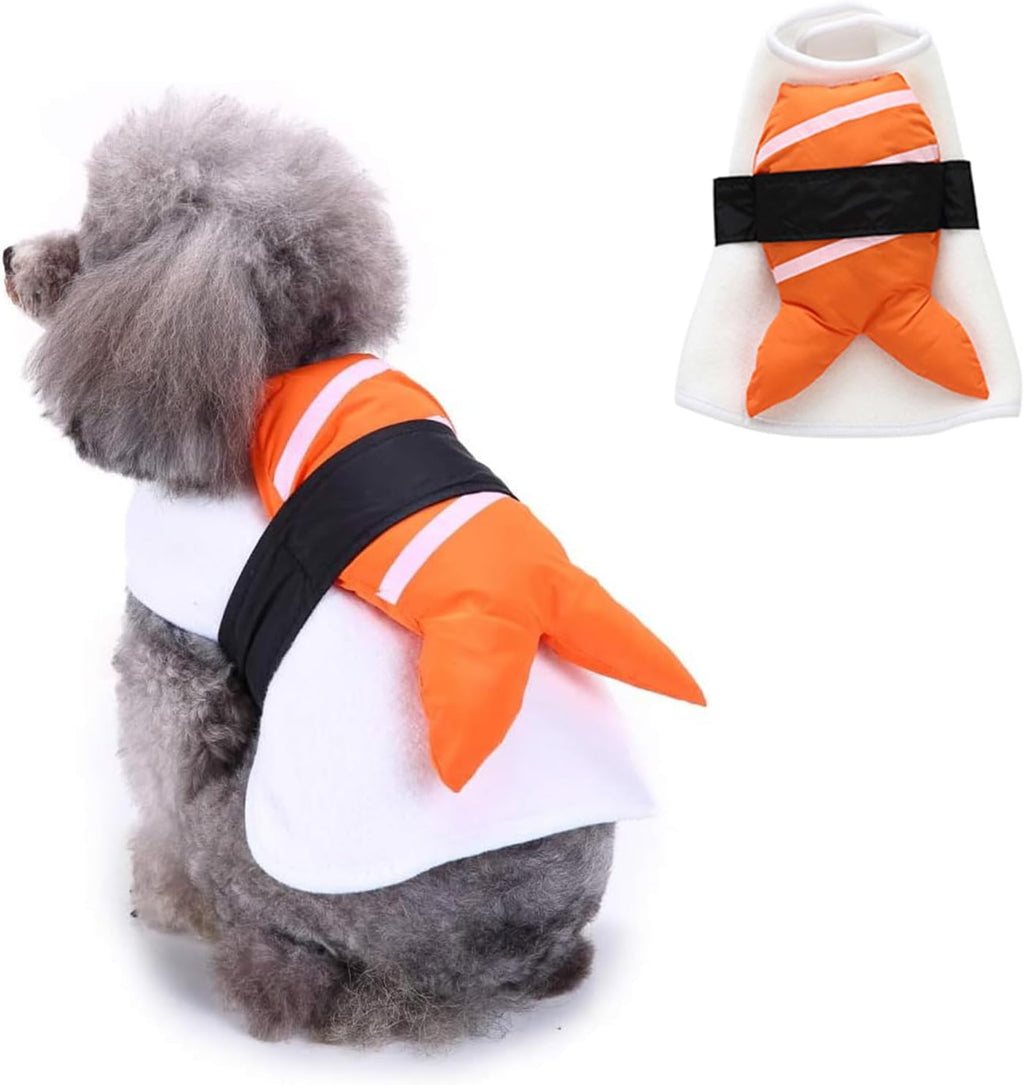 Sushi Dog Halloween Costume Fish Food Pet Costume Pet Cosplay Outfits