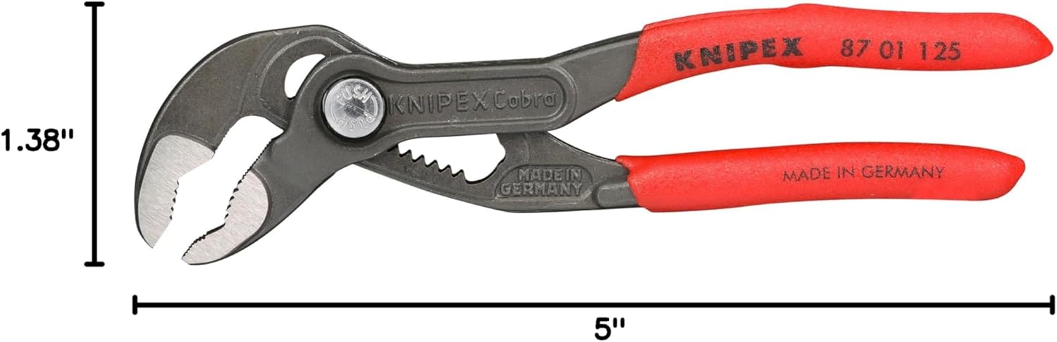 87 01 125 Cobra Water Pump Pliers, 5-Inch