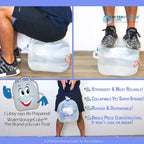 Collapsible Water Container with Spigot (5.3 Gal (2-Pack))