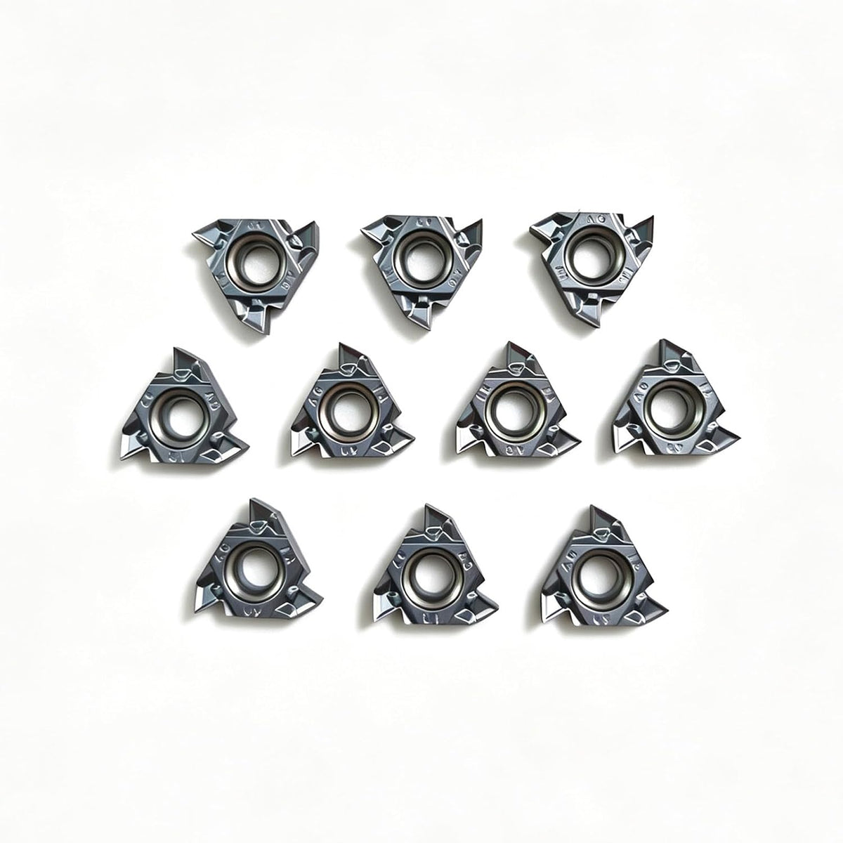 20PCS 16IR AG60 Lathe Threading Insert Internal 60 Degree Thread for Steel