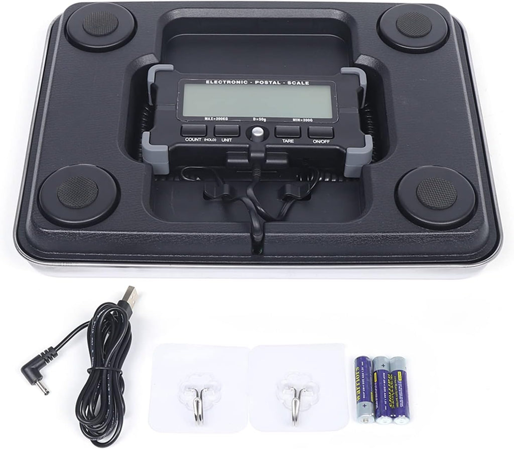 440lb Digital Shipping and Postal Scale, with Heavy Duty Stainless Steel Large Platform, Industrial Floor Scale 2 AAA
