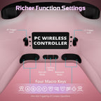 Wireless PC Controller with Hall Effect Joysticks & Triggers, 1000Hz Polling Rate, Switch Controller for