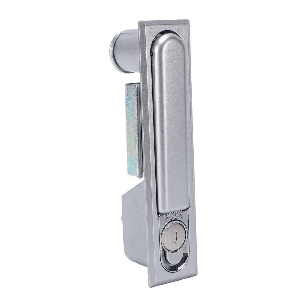 Electrical Cabinet Lock Zinc Alloy Flush Push Keyed (Matte Black)