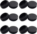 12PCS 45mm 1 3/4 Inch Round Black Plastic Plug End Cap