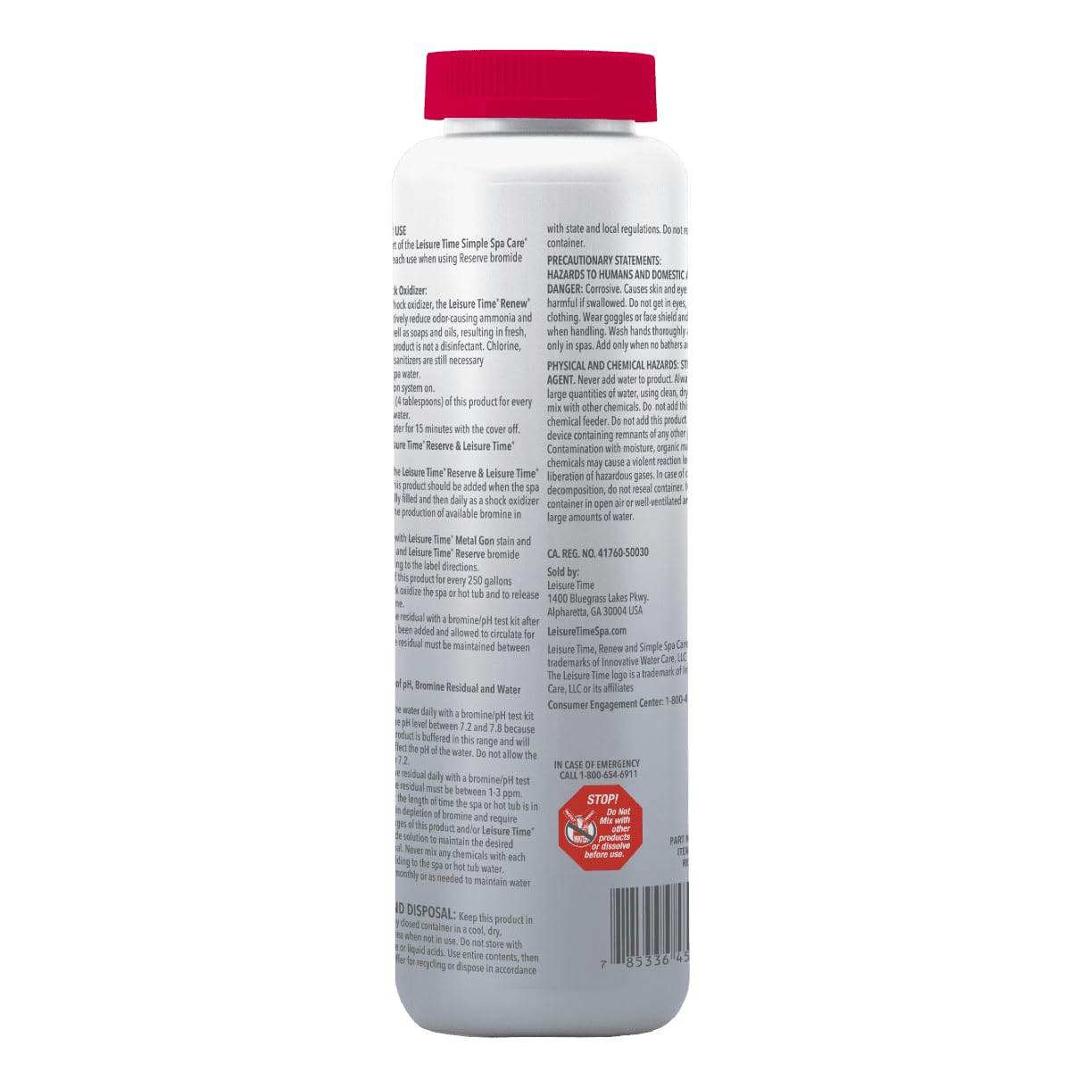 RENU2, Renew Non-Chlorine Shock Treatment, 2.2 lbs