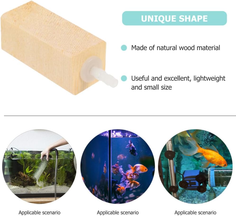 2 Gallon Fish Tank 4 Pcs Protein Skimmer OUL Diffuser Aquarium Decorations Fish Tank Bubble Diffuser Practical Stone