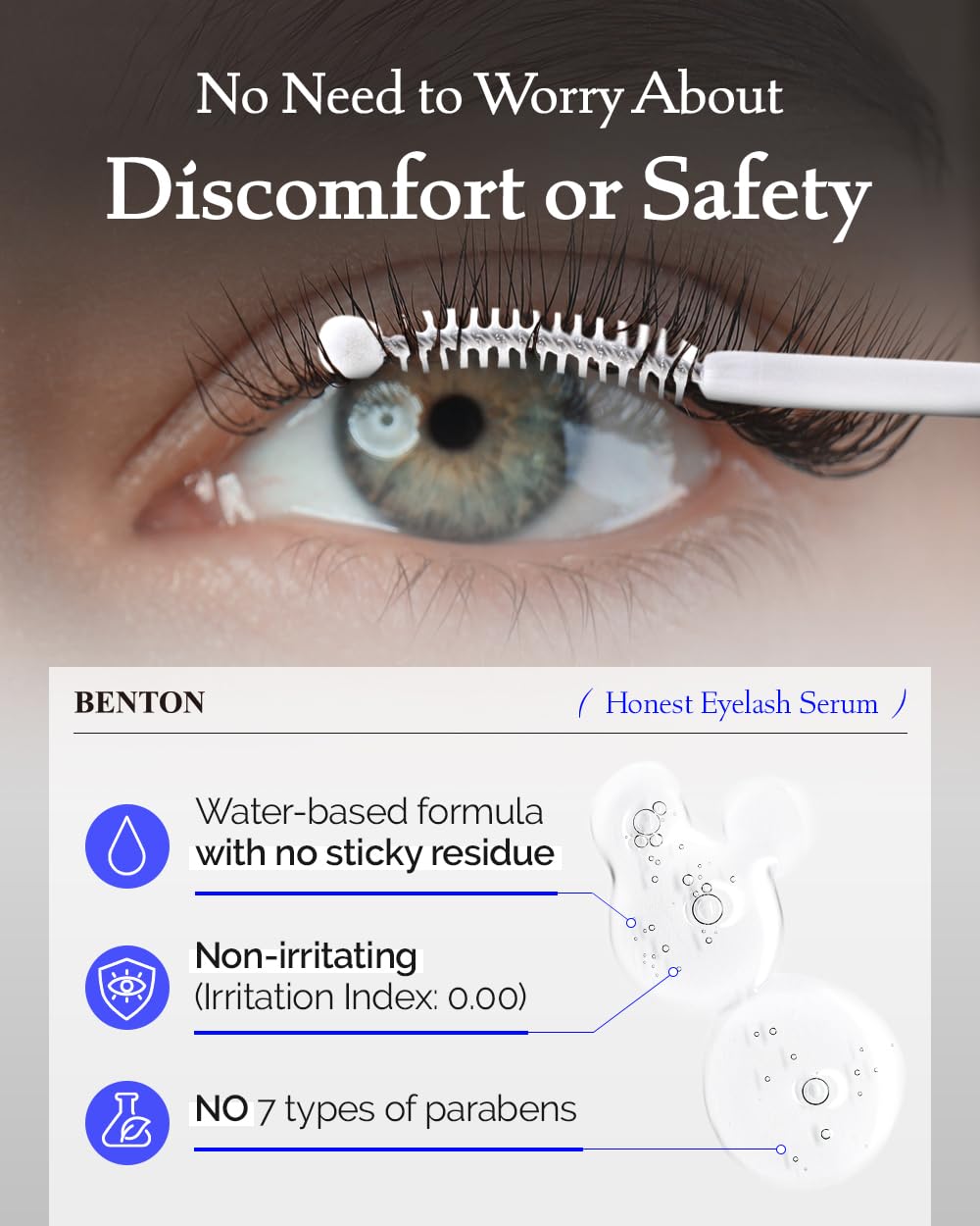 HONEST Eyelash Serum | 0.33 fl oz - Korean lash serum | Korean Eyelash serum | Eyelash & Eyebrow Enhancing Serum |