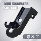 X-Change Coupler Bracket for Quick Connection of Excavator Bucket Mounting Attachment for Bobcat E26 E32 E35 E42 E45 E50 E55 E60 E63 mini Excavator, Compatible with Bobcat E Series.