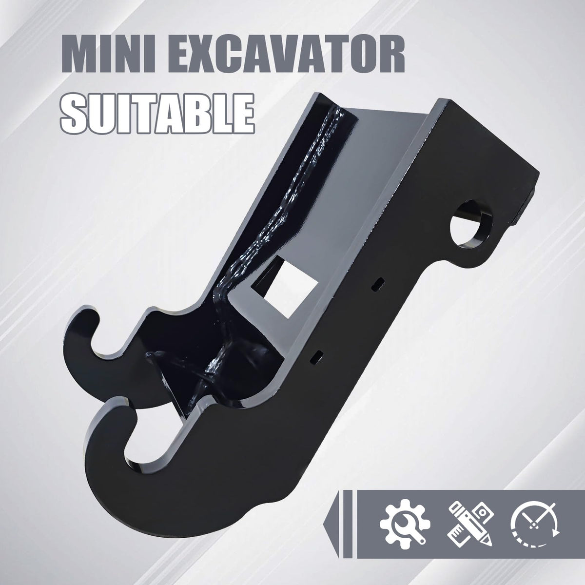 X-Change Coupler Bracket for Quick Connection of Excavator Bucket Mounting Attachment for Bobcat E26 E32 E35 E42 E45 E50 E55 E60 E63 mini Excavator, Compatible with Bobcat E Series.