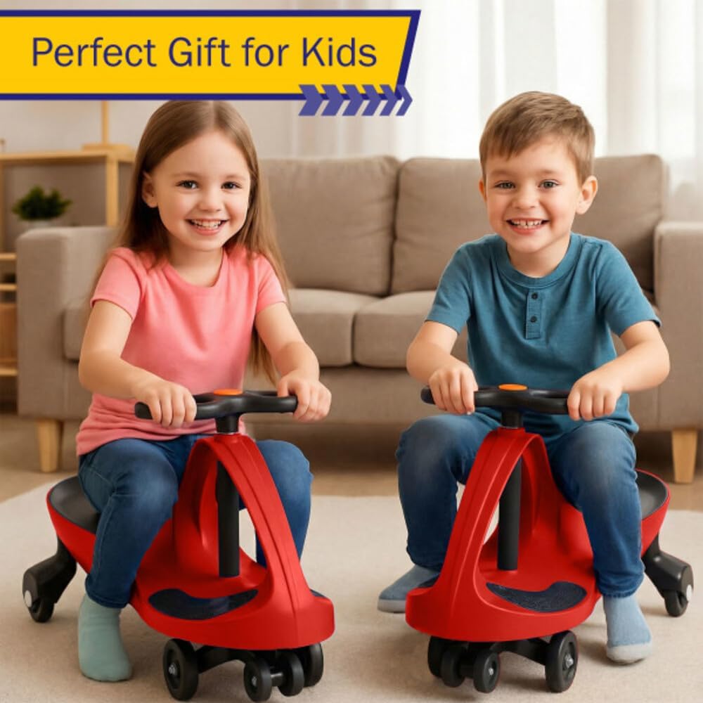 Wiggle Car - Ride on Toy for Ages 3 and Up - Toddler Ride on Toys with no Batteries, Gears, or Pedals Just Twist