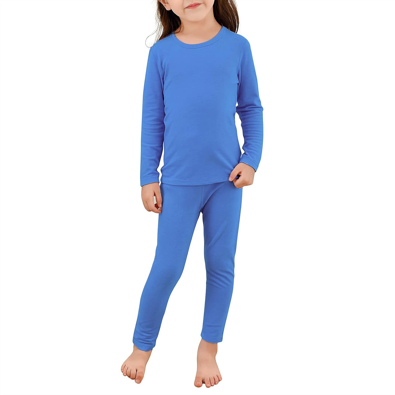 Kids Thermal Underwear Set, Soft Fleece Base Layer | Moisture Wicking, 4 Way Stretch, Heavyweight, Cold Weather Long