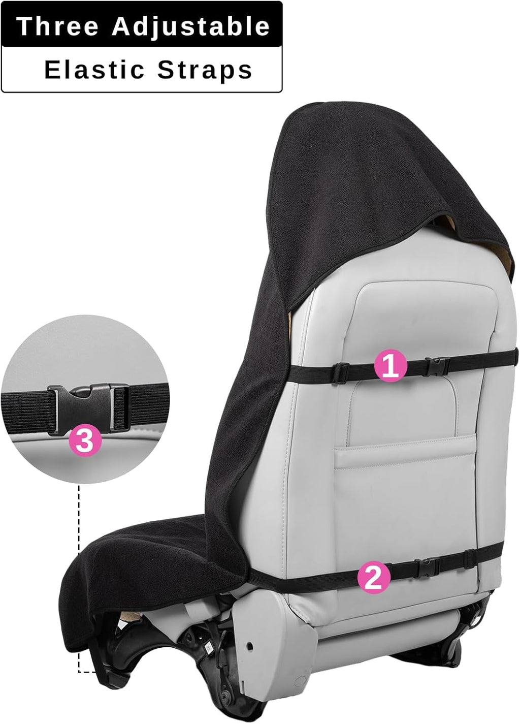 Terry Cloth seat Cover Universal Waterproof Car Sport Towel Seat Cushion Non-Slip Sweat-Absorbent Towel Cloth