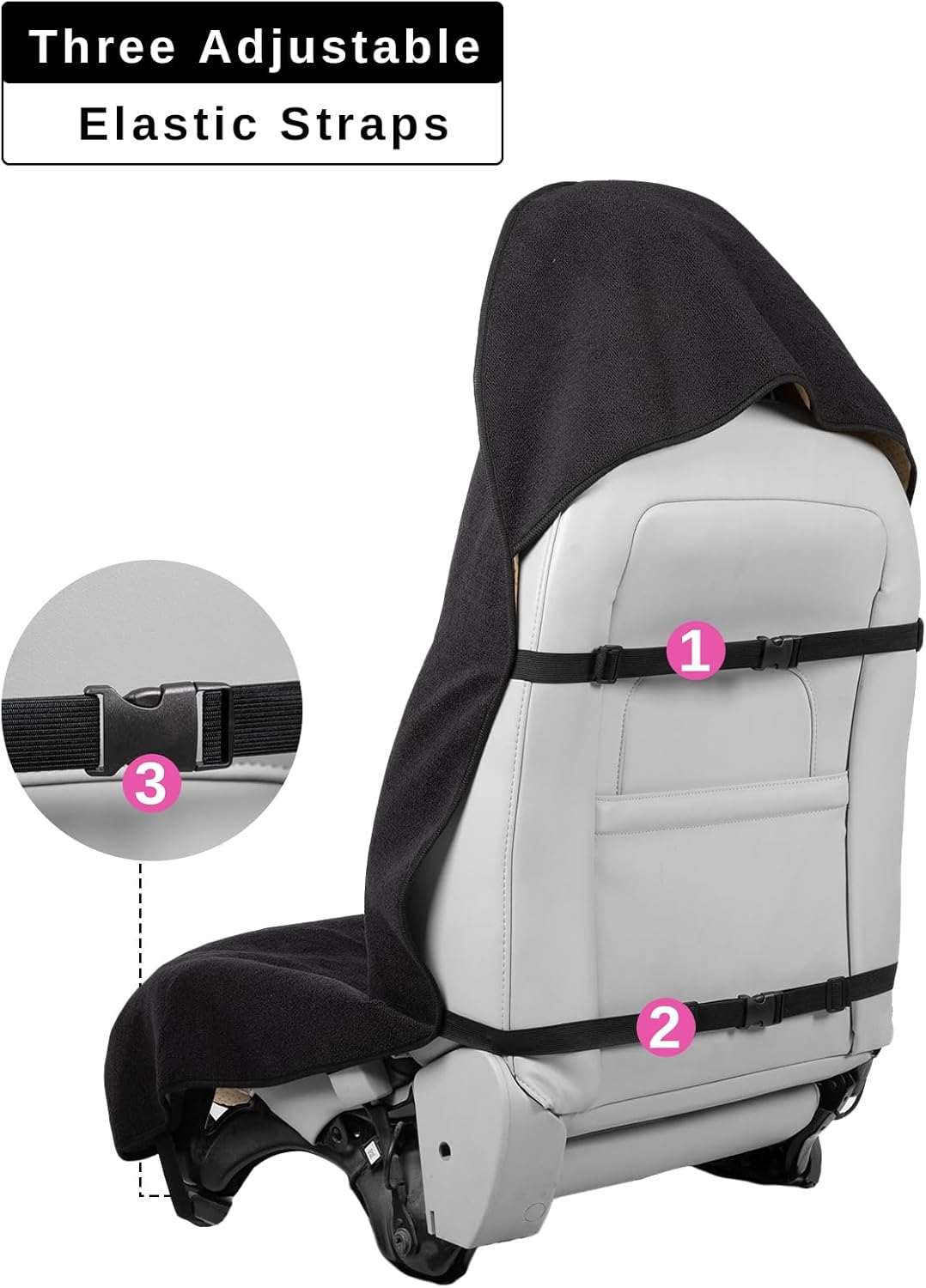 Terry Cloth seat Cover Universal Waterproof Car Sport Towel Seat Cushion Non-Slip Sweat-Absorbent Towel Cloth