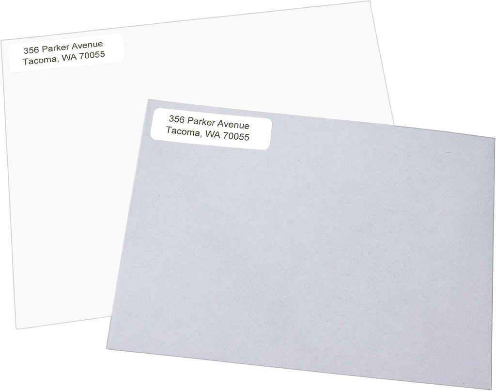 Self-Adhesive Removable Labels, 0.5 x 1.75 Inches, 840 Per Pack, White Label Stickers (05422)