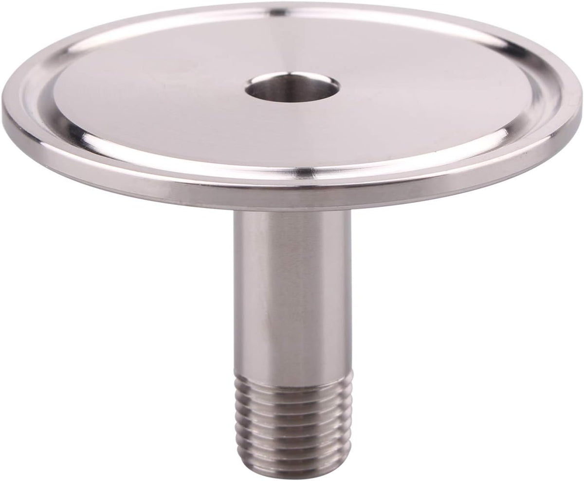 DERNORD Sanitary Male Threaded Pipe Fitting to 2 INCH (OD 64mm Ferrule) TRI CLAMP (Pipe Size: 1/4" NPT （2 Inch Tri clamp）)