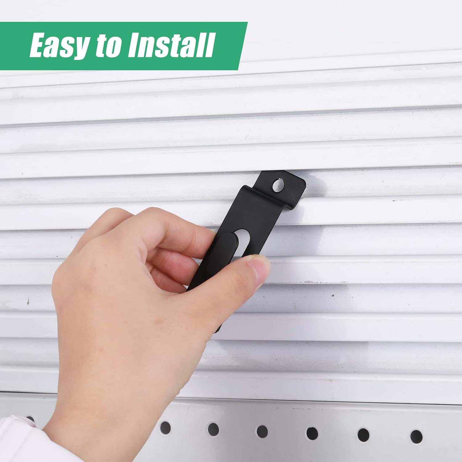 50 Packs Slatwall Hooks, Picture Hanger Utility Notch Black | Retail Display, Slatwall Panel, Pegboard, Slat Grid