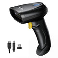 Bluetooth 1D&2D Barcode Scanner, 3-in-1 Bluetooth & USB Wired & 2.4G Wireless QR Barcode Reader, PDF417 Data Matrix