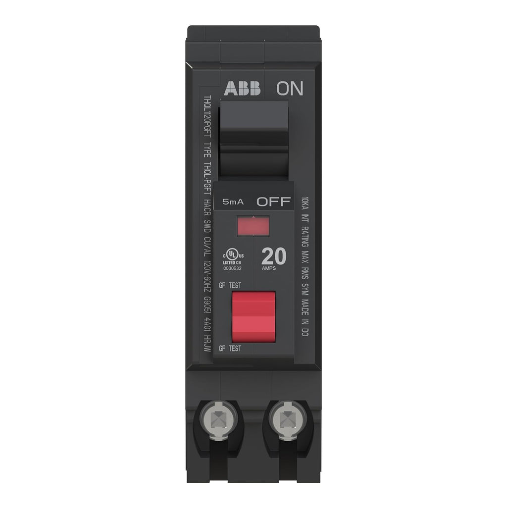 ABB Q-Line THQL1120PGFT • Ground Fault Circuit Breaker • 20Amp Single Pole