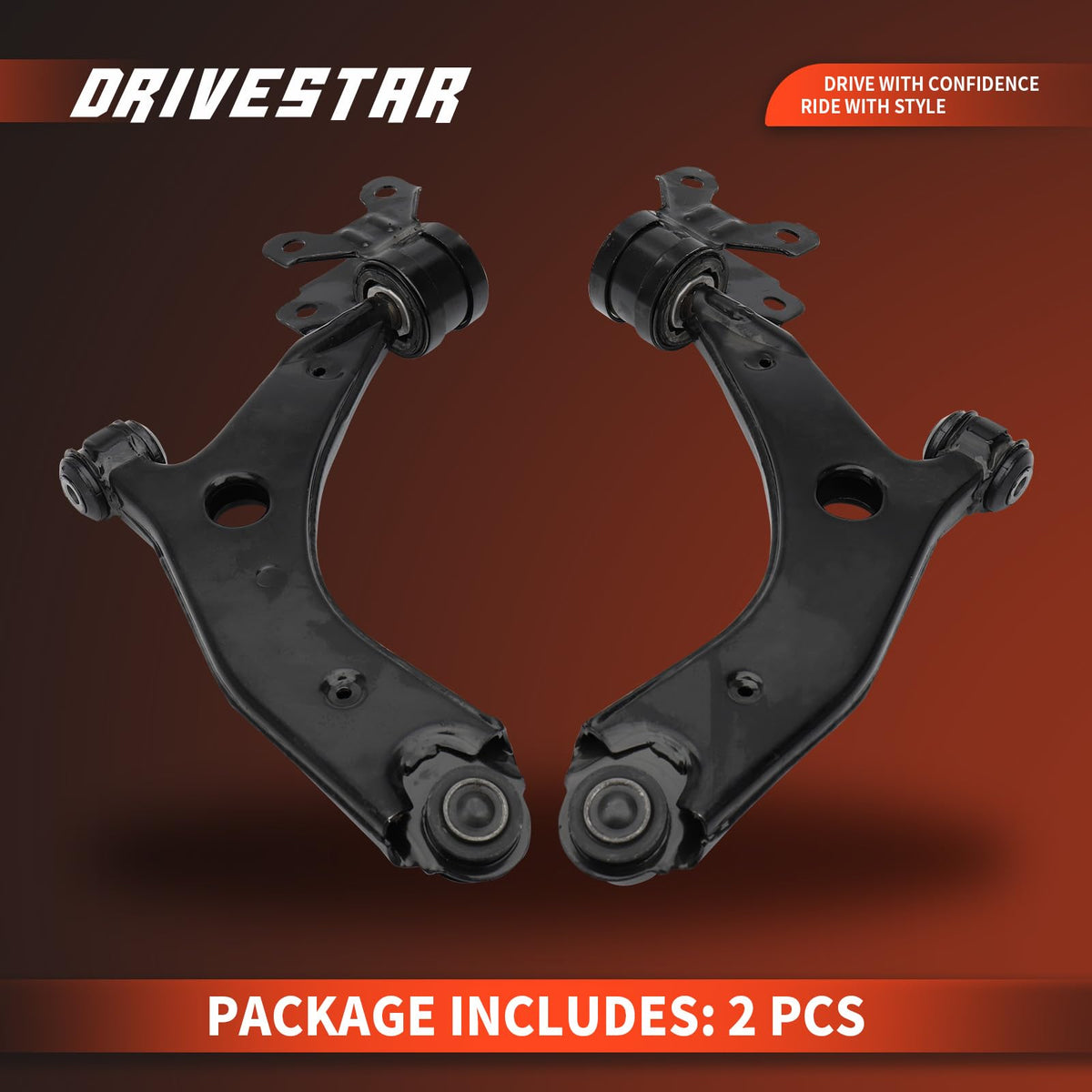 DRIVESTAR RK621271 RK621270 Front Driver Left Lower Control Arms, 2PCS