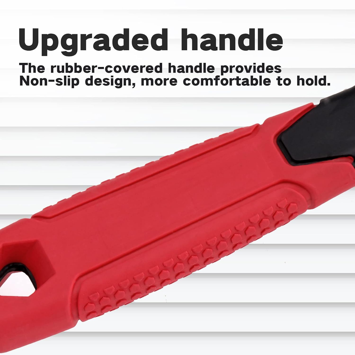 Vinyl Siding Removal Tool with Extra Long Handle- Steel Blade Vinyl Non-Slip Grip Handle for Installation and Removal