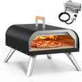 12" Multi-Fuel Outdoor Pizza Oven, Reaches 720°F, Wood and Propane