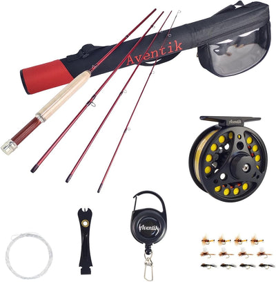Whisperer Fly Fishing Rod with Rod Tube | Fast action 6/7ft travel rod; Fits 0/1/2/3/4wt; 24T carbon blank; CNC burl