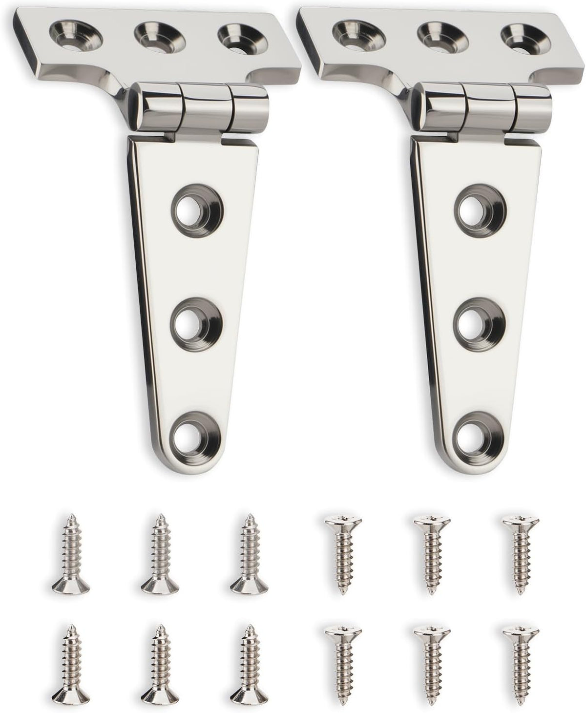 316 Stainless Steel T Hinges, 4 x 2 in