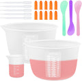Silicone Resin Measuring Cups, 600ml with Stir Sticks