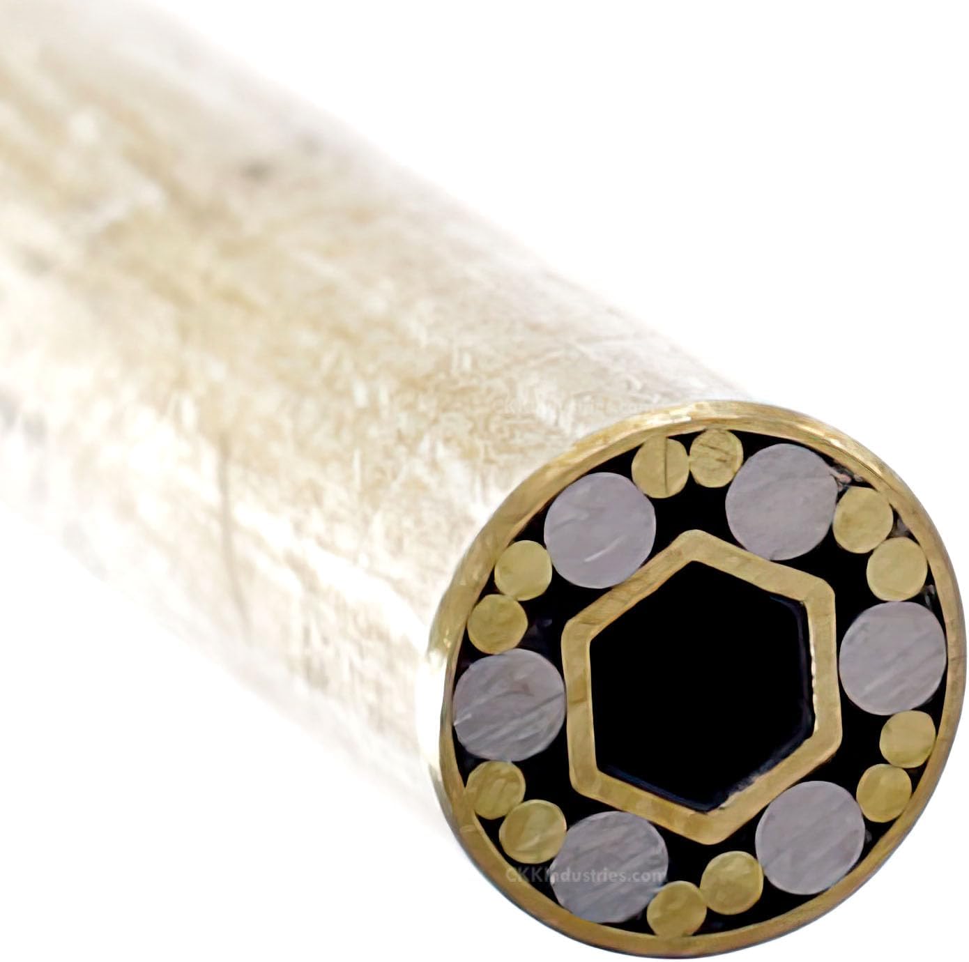 Mosaic Pin - (0.312 (5/16) Inch Diameter) - (903BBSB) - (Brass Outer Material)(Brass & Stainless Inner Material)