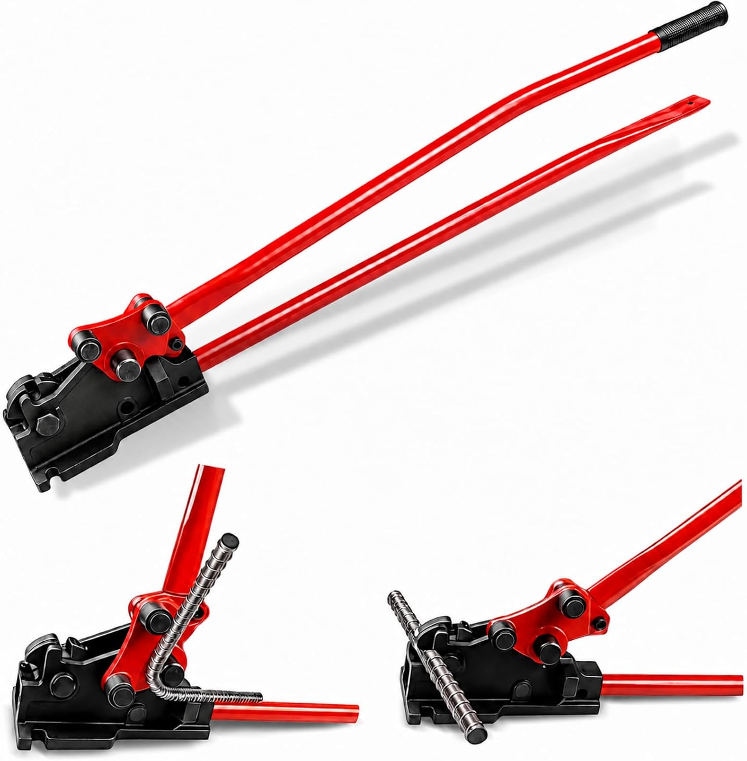 Manual Rebar Bender and Cutter, 2-in-1 Tool for Up to 5/8 Inch Rebar | Heavy Duty Removable Metal Shears and Bending