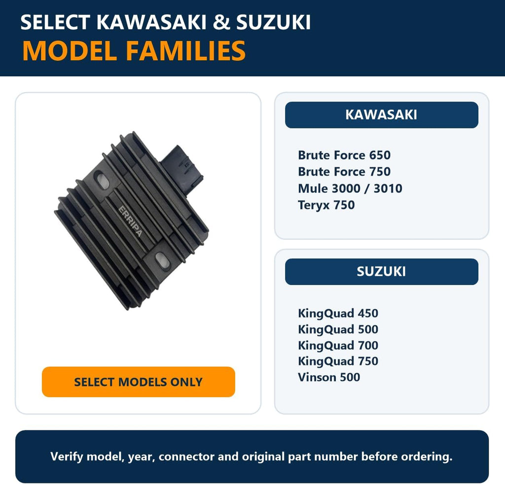 Voltage Regulator Rectifier for Suzuki & Kawasaki