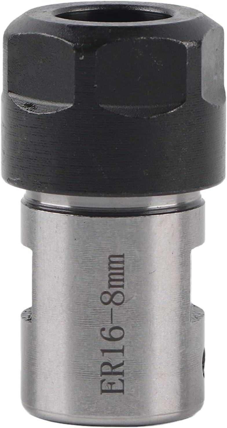 ER16 Collet Chuck, Motor Shaft Spindle Adapter 8mm/0.31“ for Deep Hole Processing