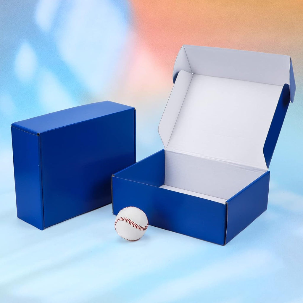 20 Pack 12x9x4 in Cardboard Shipping Boxes, Royal Blue Gift Box